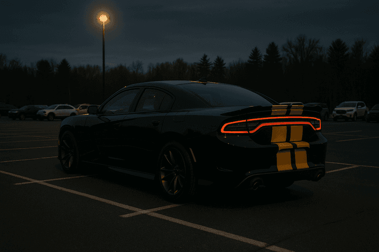 Dodge Charger na parkingu