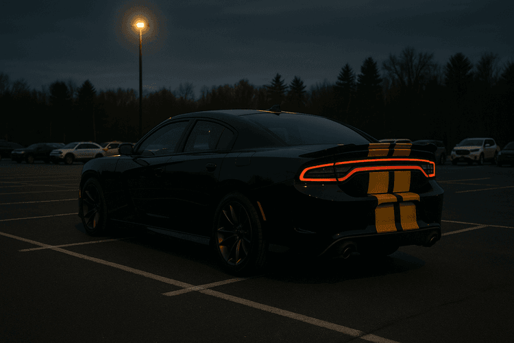 Dodge Charger na parkingu